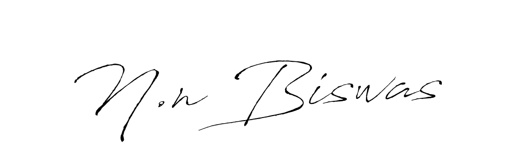 Create a beautiful signature design for name N.n Biswas. With this signature (Antro_Vectra) fonts, you can make a handwritten signature for free. N.n Biswas signature style 6 images and pictures png