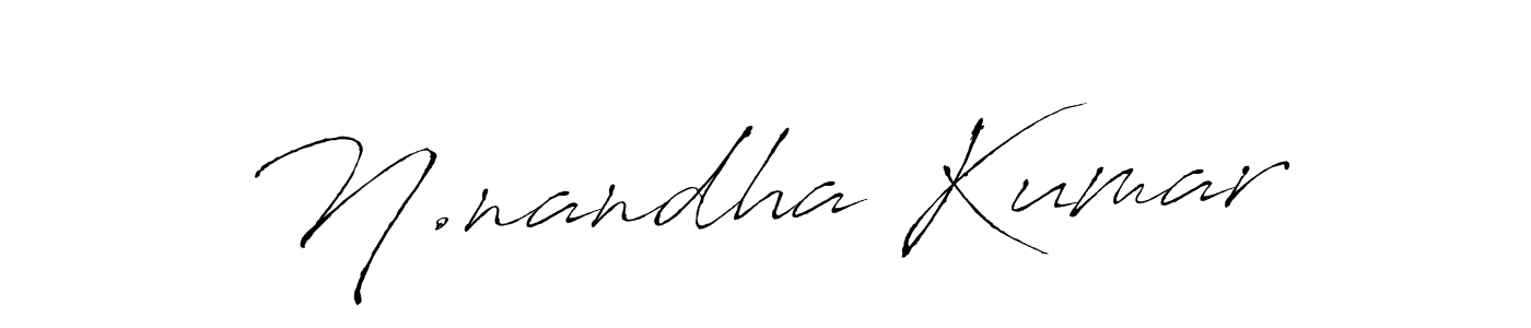 Antro_Vectra is a professional signature style that is perfect for those who want to add a touch of class to their signature. It is also a great choice for those who want to make their signature more unique. Get N.nandha Kumar name to fancy signature for free. N.nandha Kumar signature style 6 images and pictures png