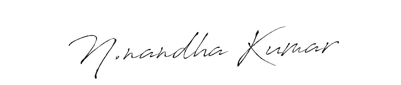 Antro_Vectra is a professional signature style that is perfect for those who want to add a touch of class to their signature. It is also a great choice for those who want to make their signature more unique. Get N.nandha Kumar name to fancy signature for free. N.nandha Kumar signature style 6 images and pictures png