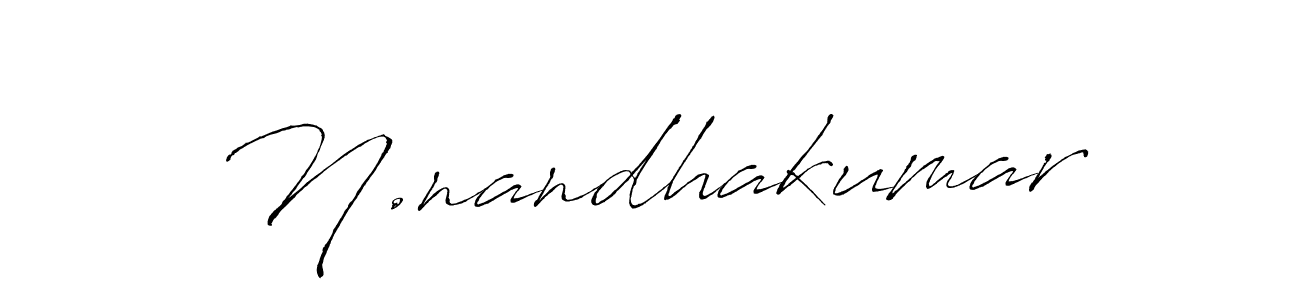 You should practise on your own different ways (Antro_Vectra) to write your name (N.nandhakumar) in signature. don't let someone else do it for you. N.nandhakumar signature style 6 images and pictures png