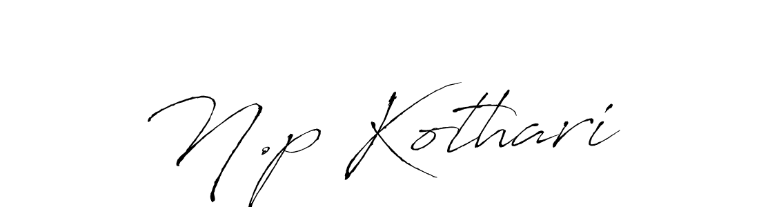 You should practise on your own different ways (Antro_Vectra) to write your name (N.p Kothari) in signature. don't let someone else do it for you. N.p Kothari signature style 6 images and pictures png