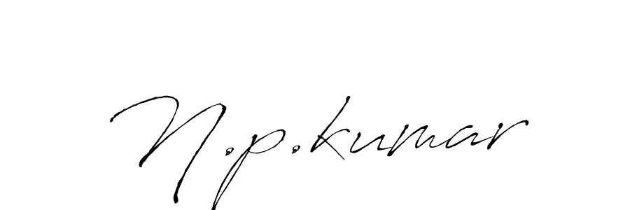 Create a beautiful signature design for name N.p.kumar. With this signature (Antro_Vectra) fonts, you can make a handwritten signature for free. N.p.kumar signature style 6 images and pictures png