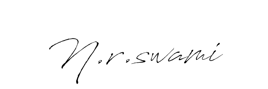 if you are searching for the best signature style for your name N.r.swami. so please give up your signature search. here we have designed multiple signature styles  using Antro_Vectra. N.r.swami signature style 6 images and pictures png