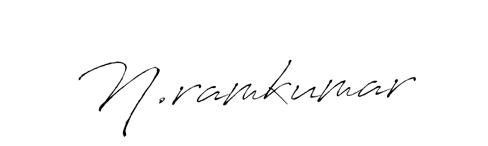 Also we have N.ramkumar name is the best signature style. Create professional handwritten signature collection using Antro_Vectra autograph style. N.ramkumar signature style 6 images and pictures png