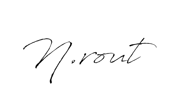 How to make N.rout signature? Antro_Vectra is a professional autograph style. Create handwritten signature for N.rout name. N.rout signature style 6 images and pictures png