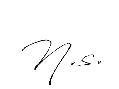 Also we have N.s. name is the best signature style. Create professional handwritten signature collection using Antro_Vectra autograph style. N.s. signature style 6 images and pictures png