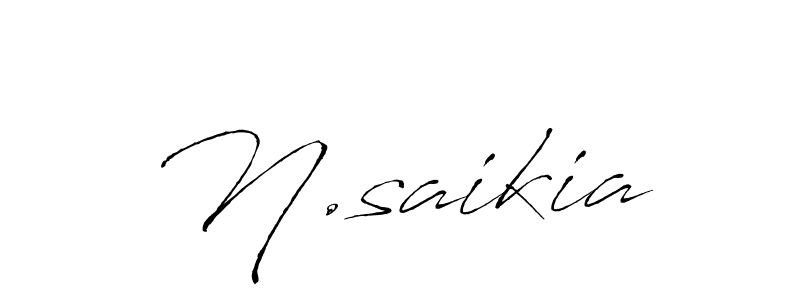 N.saikia stylish signature style. Best Handwritten Sign (Antro_Vectra) for my name. Handwritten Signature Collection Ideas for my name N.saikia. N.saikia signature style 6 images and pictures png