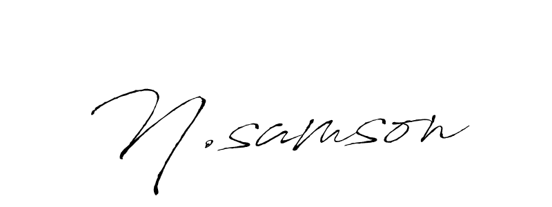 It looks lik you need a new signature style for name N.samson. Design unique handwritten (Antro_Vectra) signature with our free signature maker in just a few clicks. N.samson signature style 6 images and pictures png