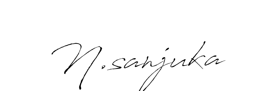 Also You can easily find your signature by using the search form. We will create N.sanjuka name handwritten signature images for you free of cost using Antro_Vectra sign style. N.sanjuka signature style 6 images and pictures png