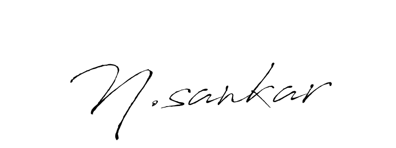 N.sankar stylish signature style. Best Handwritten Sign (Antro_Vectra) for my name. Handwritten Signature Collection Ideas for my name N.sankar. N.sankar signature style 6 images and pictures png