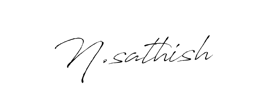 N.sathish stylish signature style. Best Handwritten Sign (Antro_Vectra) for my name. Handwritten Signature Collection Ideas for my name N.sathish. N.sathish signature style 6 images and pictures png