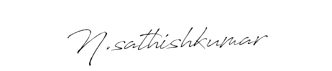 Use a signature maker to create a handwritten signature online. With this signature software, you can design (Antro_Vectra) your own signature for name N.sathishkumar. N.sathishkumar signature style 6 images and pictures png