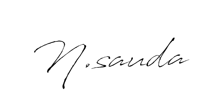 You should practise on your own different ways (Antro_Vectra) to write your name (N.sauda) in signature. don't let someone else do it for you. N.sauda signature style 6 images and pictures png