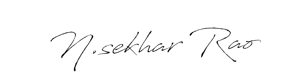 Make a beautiful signature design for name N.sekhar Rao. With this signature (Antro_Vectra) style, you can create a handwritten signature for free. N.sekhar Rao signature style 6 images and pictures png