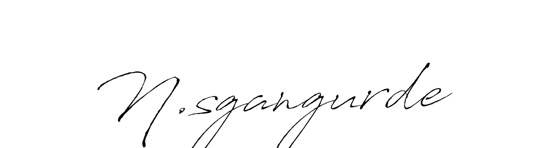 N.sgangurde stylish signature style. Best Handwritten Sign (Antro_Vectra) for my name. Handwritten Signature Collection Ideas for my name N.sgangurde. N.sgangurde signature style 6 images and pictures png