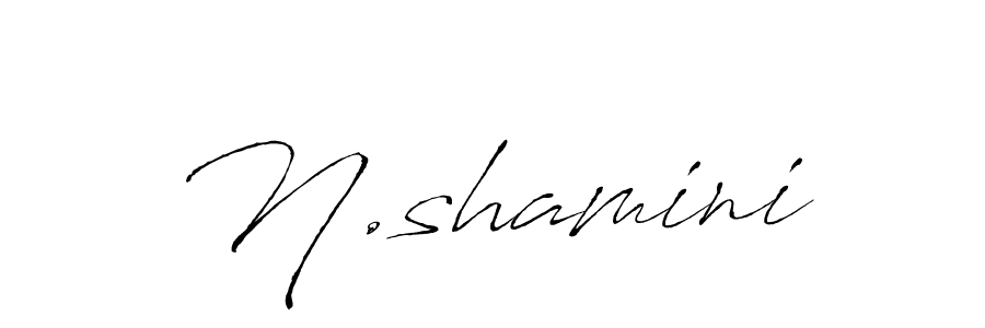 Also we have N.shamini name is the best signature style. Create professional handwritten signature collection using Antro_Vectra autograph style. N.shamini signature style 6 images and pictures png