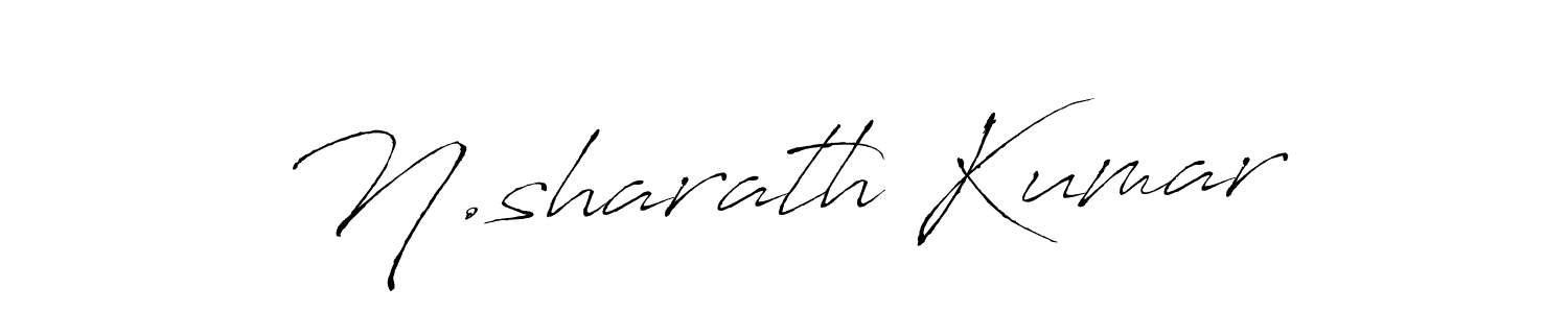 Create a beautiful signature design for name N.sharath Kumar. With this signature (Antro_Vectra) fonts, you can make a handwritten signature for free. N.sharath Kumar signature style 6 images and pictures png