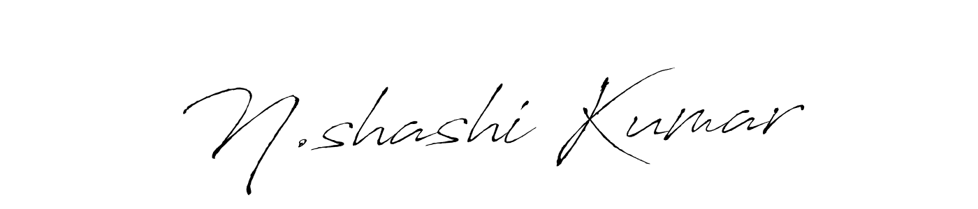 Antro_Vectra is a professional signature style that is perfect for those who want to add a touch of class to their signature. It is also a great choice for those who want to make their signature more unique. Get N.shashi Kumar name to fancy signature for free. N.shashi Kumar signature style 6 images and pictures png