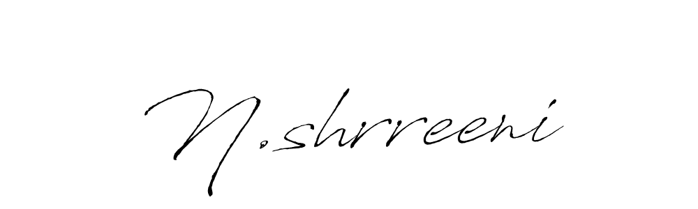 You should practise on your own different ways (Antro_Vectra) to write your name (N.shrreeni) in signature. don't let someone else do it for you. N.shrreeni signature style 6 images and pictures png