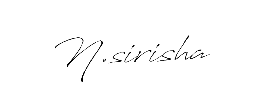 Design your own signature with our free online signature maker. With this signature software, you can create a handwritten (Antro_Vectra) signature for name N.sirisha. N.sirisha signature style 6 images and pictures png