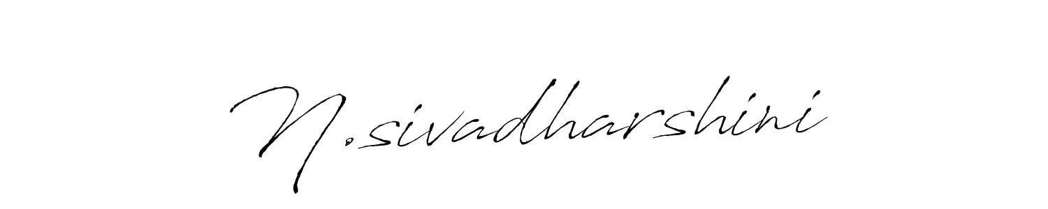 Make a beautiful signature design for name N.sivadharshini. With this signature (Antro_Vectra) style, you can create a handwritten signature for free. N.sivadharshini signature style 6 images and pictures png