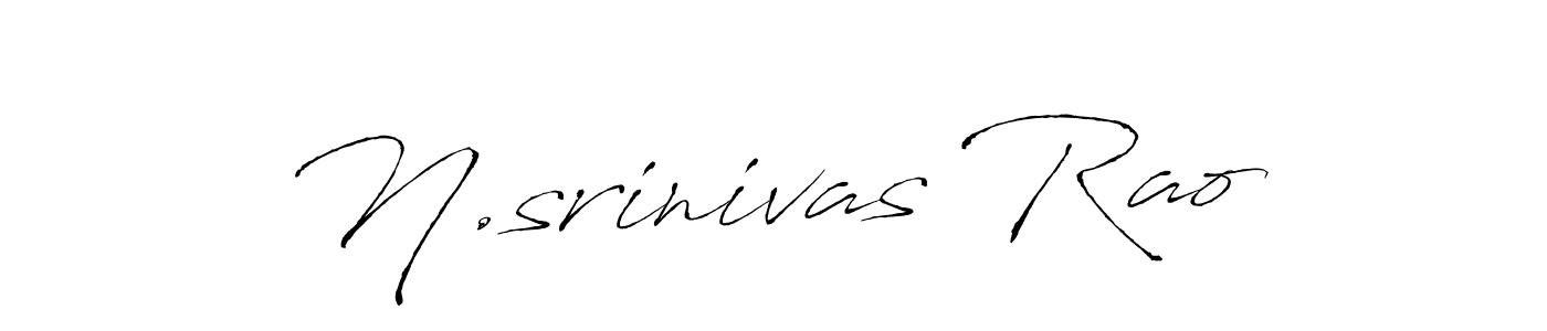 N.srinivas Rao stylish signature style. Best Handwritten Sign (Antro_Vectra) for my name. Handwritten Signature Collection Ideas for my name N.srinivas Rao. N.srinivas Rao signature style 6 images and pictures png