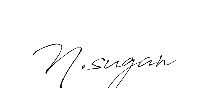 Create a beautiful signature design for name N.sugan. With this signature (Antro_Vectra) fonts, you can make a handwritten signature for free. N.sugan signature style 6 images and pictures png