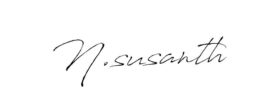 N.susanth stylish signature style. Best Handwritten Sign (Antro_Vectra) for my name. Handwritten Signature Collection Ideas for my name N.susanth. N.susanth signature style 6 images and pictures png