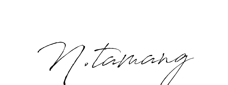 The best way (Antro_Vectra) to make a short signature is to pick only two or three words in your name. The name N.tamang include a total of six letters. For converting this name. N.tamang signature style 6 images and pictures png