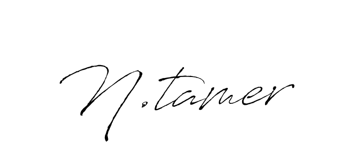 if you are searching for the best signature style for your name N.tamer. so please give up your signature search. here we have designed multiple signature styles  using Antro_Vectra. N.tamer signature style 6 images and pictures png