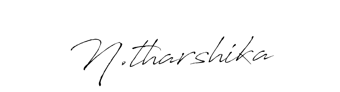 Design your own signature with our free online signature maker. With this signature software, you can create a handwritten (Antro_Vectra) signature for name N.tharshika. N.tharshika signature style 6 images and pictures png