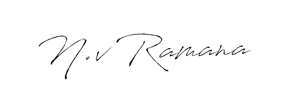 Make a beautiful signature design for name N.v Ramana. Use this online signature maker to create a handwritten signature for free. N.v Ramana signature style 6 images and pictures png