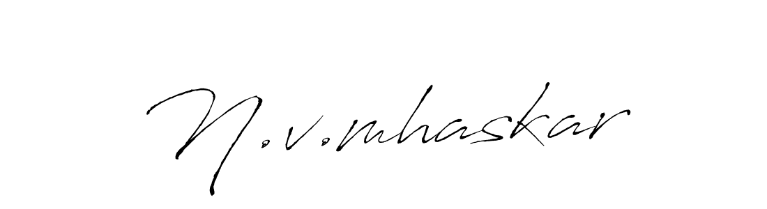 Also we have N.v.mhaskar name is the best signature style. Create professional handwritten signature collection using Antro_Vectra autograph style. N.v.mhaskar signature style 6 images and pictures png