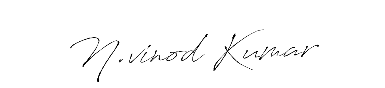 How to make N.vinod Kumar name signature. Use Antro_Vectra style for creating short signs online. This is the latest handwritten sign. N.vinod Kumar signature style 6 images and pictures png