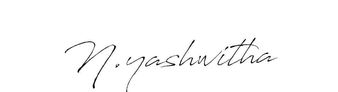 How to make N.yashwitha name signature. Use Antro_Vectra style for creating short signs online. This is the latest handwritten sign. N.yashwitha signature style 6 images and pictures png