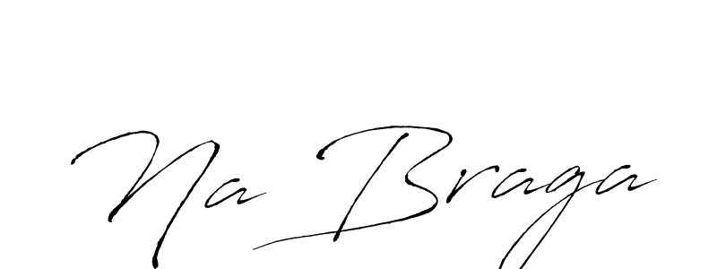 Design your own signature with our free online signature maker. With this signature software, you can create a handwritten (Antro_Vectra) signature for name Na Braga. Na Braga signature style 6 images and pictures png