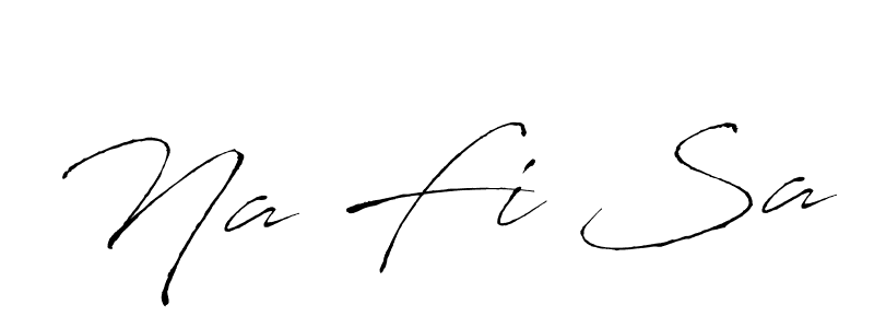 You should practise on your own different ways (Antro_Vectra) to write your name (Na Fi Sa) in signature. don't let someone else do it for you. Na Fi Sa signature style 6 images and pictures png