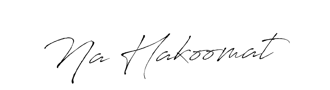 Make a beautiful signature design for name Na Hakoomat. With this signature (Antro_Vectra) style, you can create a handwritten signature for free. Na Hakoomat signature style 6 images and pictures png