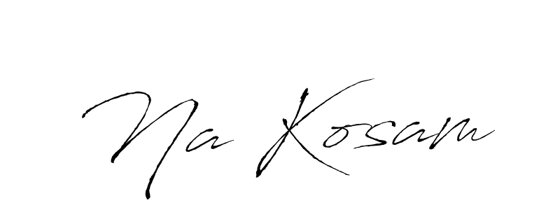 Use a signature maker to create a handwritten signature online. With this signature software, you can design (Antro_Vectra) your own signature for name Na Kosam. Na Kosam signature style 6 images and pictures png