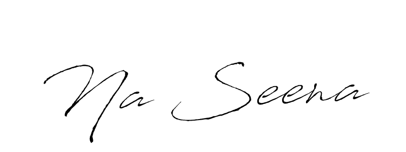 How to make Na Seena signature? Antro_Vectra is a professional autograph style. Create handwritten signature for Na Seena name. Na Seena signature style 6 images and pictures png