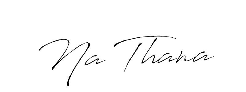The best way (Antro_Vectra) to make a short signature is to pick only two or three words in your name. The name Na Thana include a total of six letters. For converting this name. Na Thana signature style 6 images and pictures png