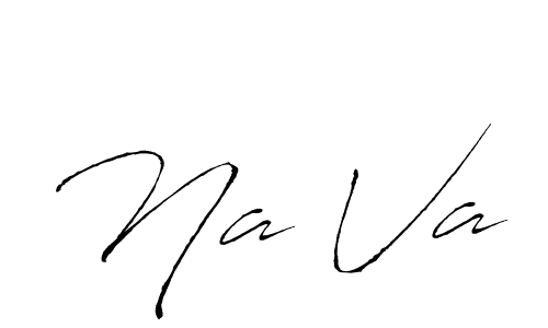 You should practise on your own different ways (Antro_Vectra) to write your name (Na Va) in signature. don't let someone else do it for you. Na Va signature style 6 images and pictures png