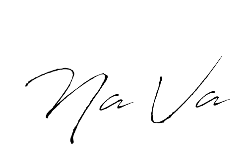 How to make Na Va signature? Antro_Vectra is a professional autograph style. Create handwritten signature for Na Va name. Na Va signature style 6 images and pictures png