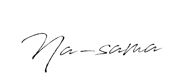 The best way (Antro_Vectra) to make a short signature is to pick only two or three words in your name. The name Na-sama include a total of six letters. For converting this name. Na-sama signature style 6 images and pictures png