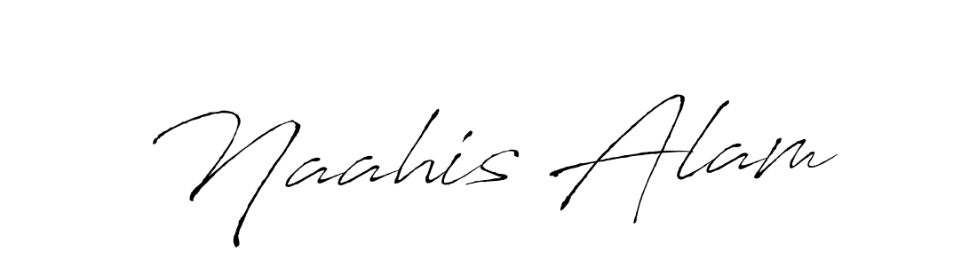 You should practise on your own different ways (Antro_Vectra) to write your name (Naahis Alam) in signature. don't let someone else do it for you. Naahis Alam signature style 6 images and pictures png