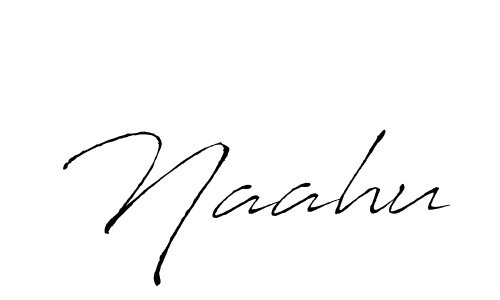 Use a signature maker to create a handwritten signature online. With this signature software, you can design (Antro_Vectra) your own signature for name Naahu. Naahu signature style 6 images and pictures png