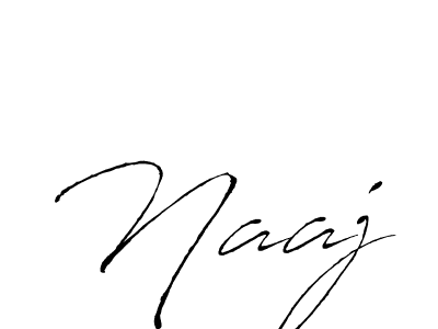 Design your own signature with our free online signature maker. With this signature software, you can create a handwritten (Antro_Vectra) signature for name Naaj. Naaj signature style 6 images and pictures png