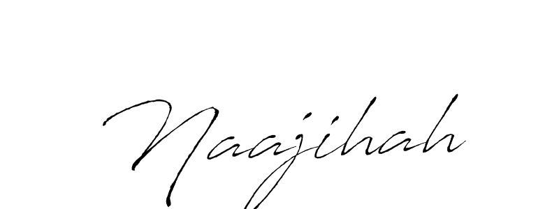 How to make Naajihah name signature. Use Antro_Vectra style for creating short signs online. This is the latest handwritten sign. Naajihah signature style 6 images and pictures png