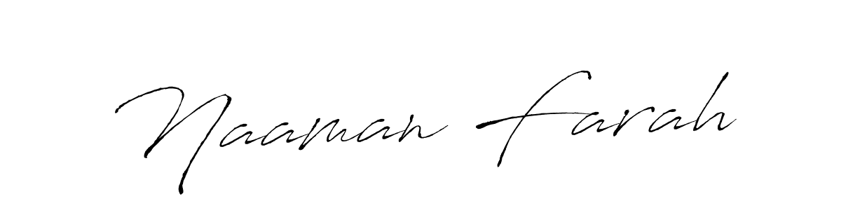 Create a beautiful signature design for name Naaman Farah. With this signature (Antro_Vectra) fonts, you can make a handwritten signature for free. Naaman Farah signature style 6 images and pictures png