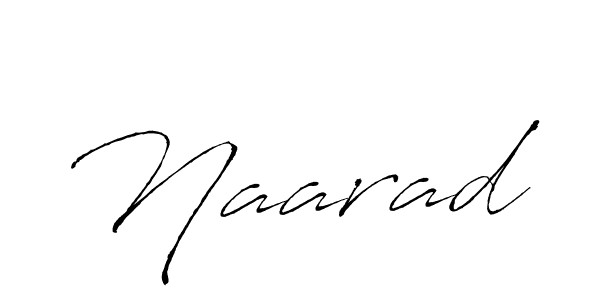 Design your own signature with our free online signature maker. With this signature software, you can create a handwritten (Antro_Vectra) signature for name Naarad. Naarad signature style 6 images and pictures png
